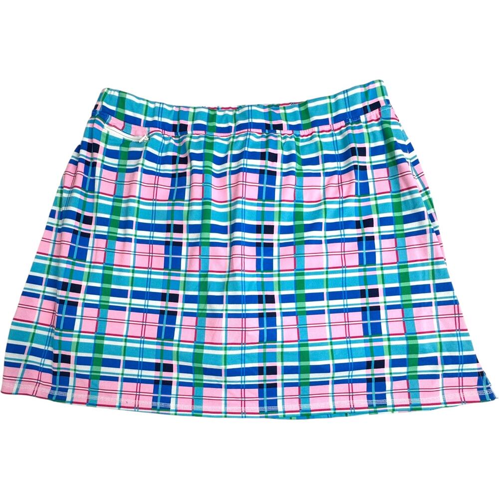 Plaid Pink and Green Skort
